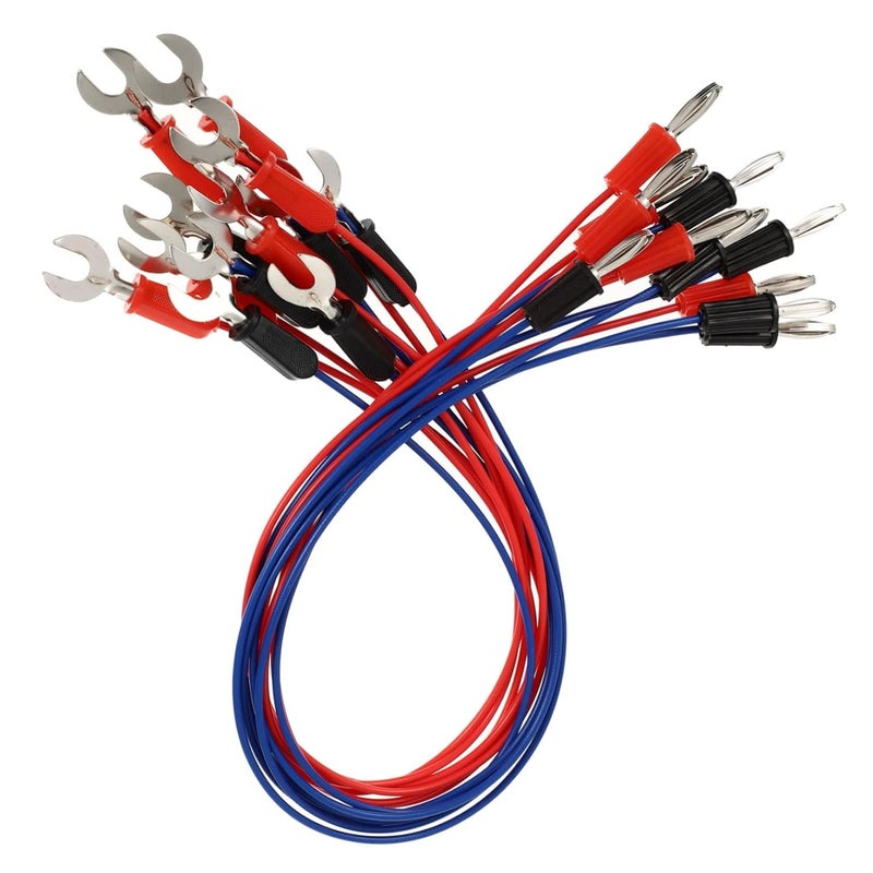 Red 40x1.5cm 12pcs Gauge Power Wire Jumpers Insulated Electrical Cable for Circuit Physics Lab Teaching - Image 1